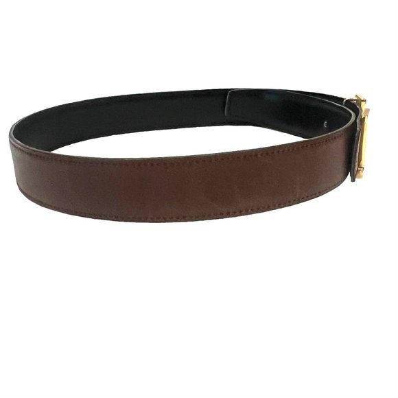 HERMES Constance: Black/Brown Reversible Belt #1666 - Picture 3 of 7
